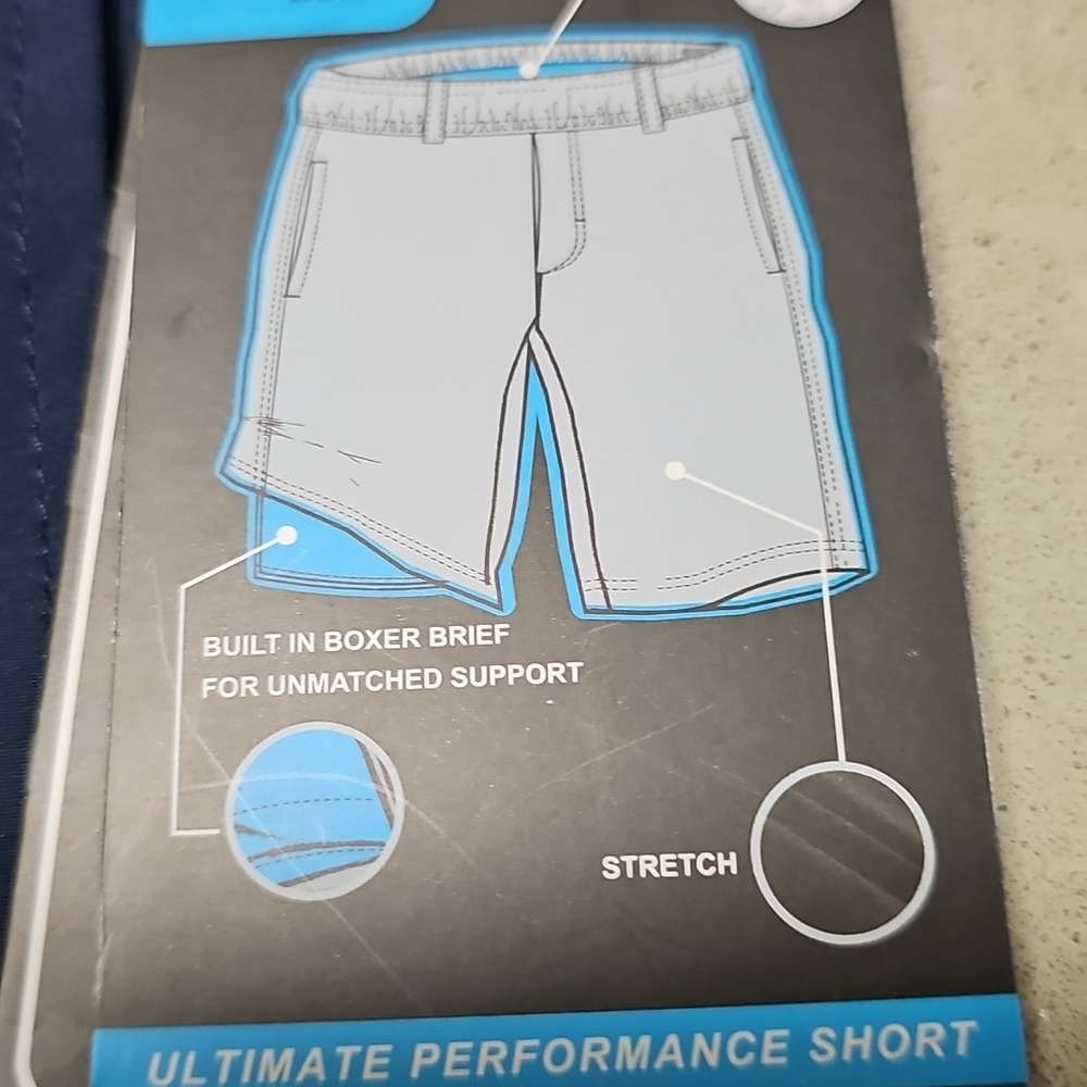 Nwt Men's Navy Swim Shorts - Lightweight Quick-Dry Swim Bottoms #162 - Picture 2 of 5